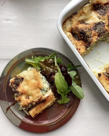 An Inspired Creation for Lasagne with Zucchini and A Trio of Cheeses